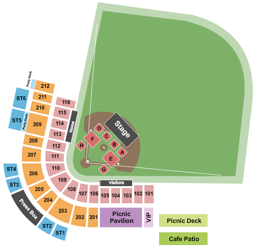 L.P. Frans Stadium Lauren Daigle Seating Chart